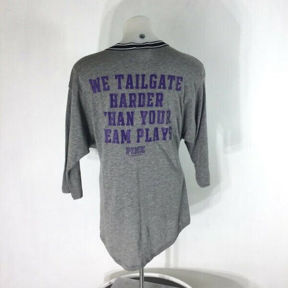 Pink Victoria's Secret Kansas State KSU Logo Tee K-State - Picture 5 of 9